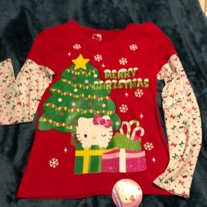 Brand new Hello Kitty Christmas top, XL (14-16)
